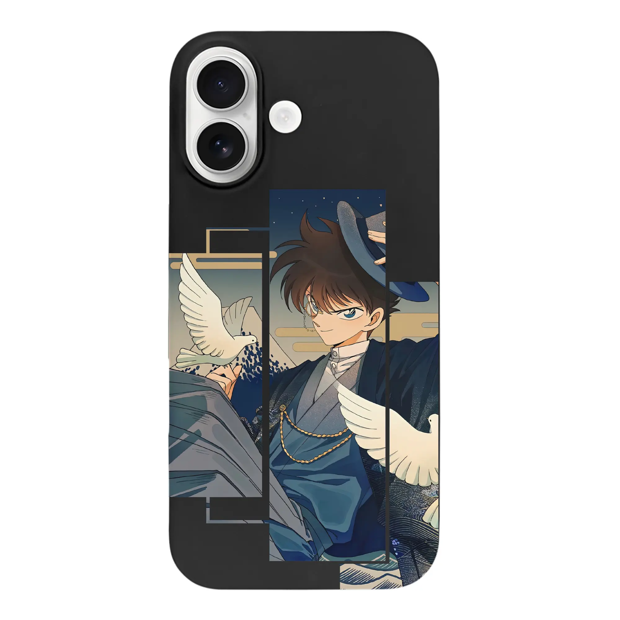 名探偵コナン グッズ 江戸川 コナン - iPhone 17 シリーズ シリコンケース 薄型 耐衝撃 指紋防止 ソフトタッチカバー 精密フィット 傷防止 保護ケース iPhone 17/17 Air/17 Pro/17 Pro Max 対応